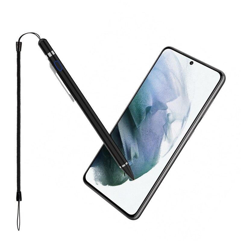 Active Pen Capacitive Touch Screen For Samsung Galaxy A52 A72 A32 4G 5G Stylus Pen Drawing phone pencil case with Spring Rope