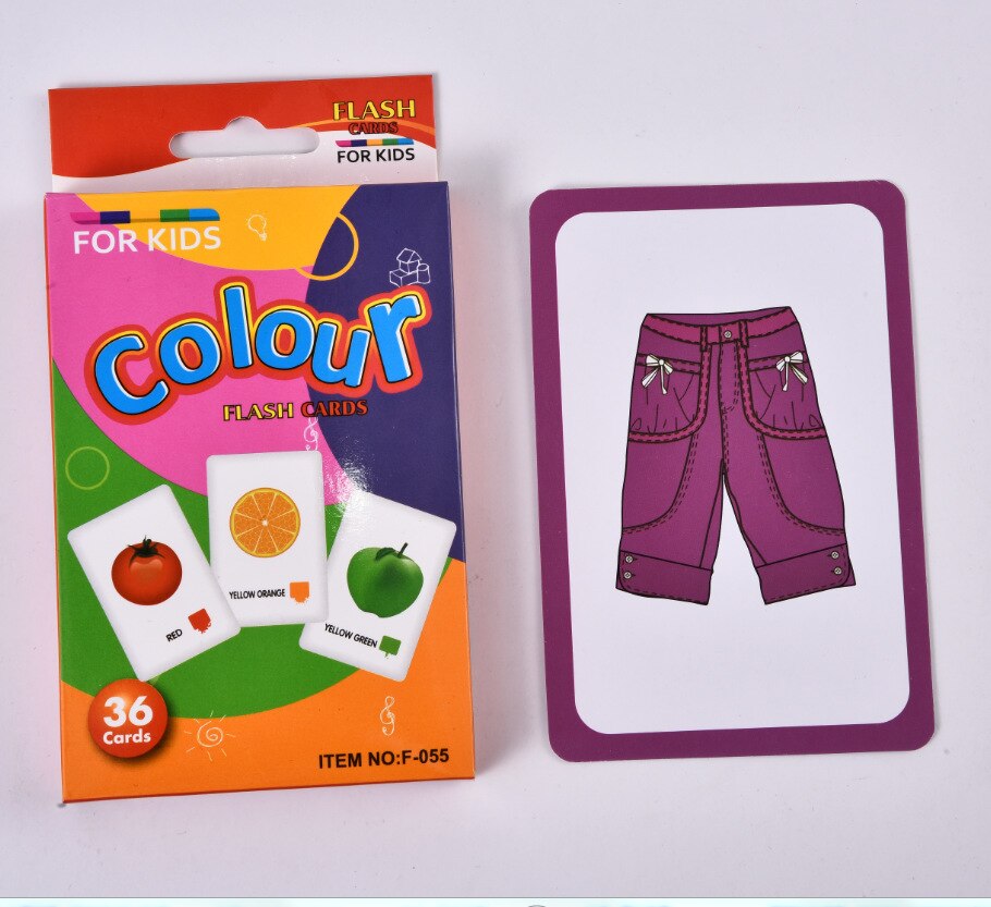 Children&#39;s Educational Toys Animal Fruit Shape Color Kindergarten Early Education Literacy English Enlightenment Teaching Cards