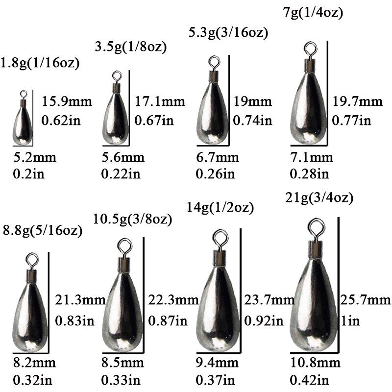 Plomos de pesca de tungsteno, 2 unids/lote, peso de tiro directo, accesorios de aparejos de pesca de carpa, 1,8g, 3,5g, 5,3g, 7g, 10,5g, 14g, 21g