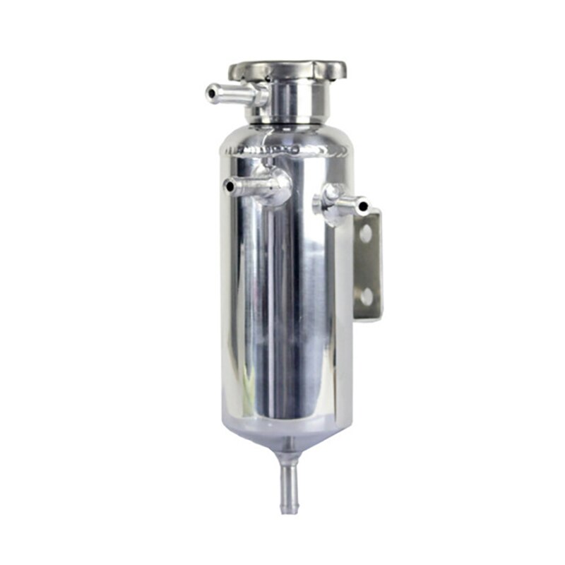 Universal Car Engine Radiator Cooling Water Aluminum Catch Can Coolant Tank Bottle Reservoir