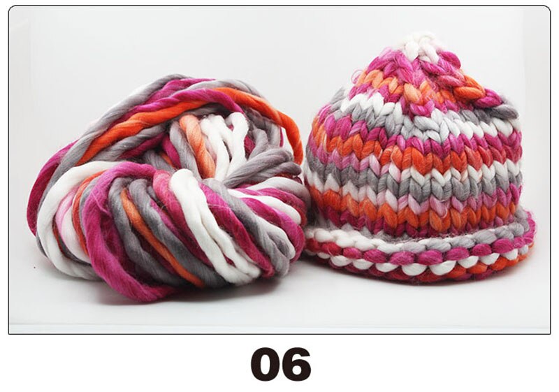 250g/roll Grof Wol Ijslandse Wol Garen Grote Dikke Garen voor Breien Hoed/Tapijt Mat Hand Breien haak Garen: 6