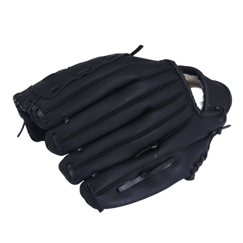 Verknüpfungen Hand Baseball Handschuhe Männer Zubehör freundlicher Baseball Handschuh Ausbildung weicher Ball Beisebol E Softballs weicher Ball Ausbildung: Schwarz / 12.5 Zoll