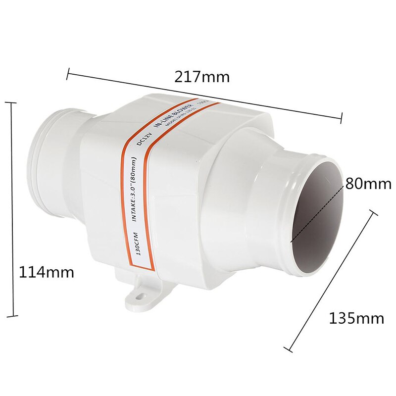 Ventilateur de Ventilation de bateau de Gary de moteur de cale de ventilateur d'air en ligne de 3 pouces pour la culasse de moteur de châssis