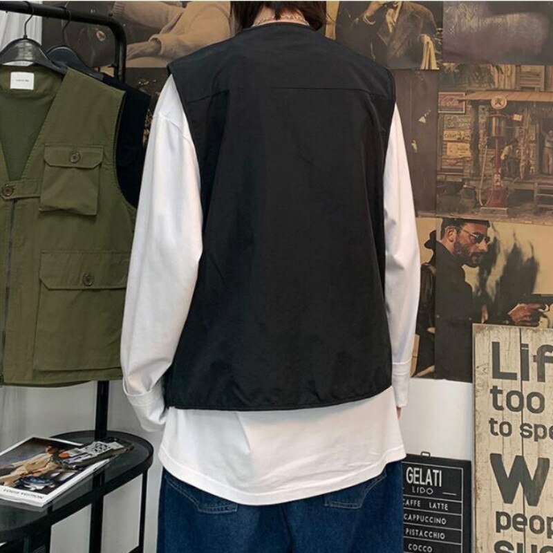 Men Vintage Korean Style Popular Long Sleeves All-match Chic Streetwear Couple Knitwear Loose Leisure Autumn Simple New