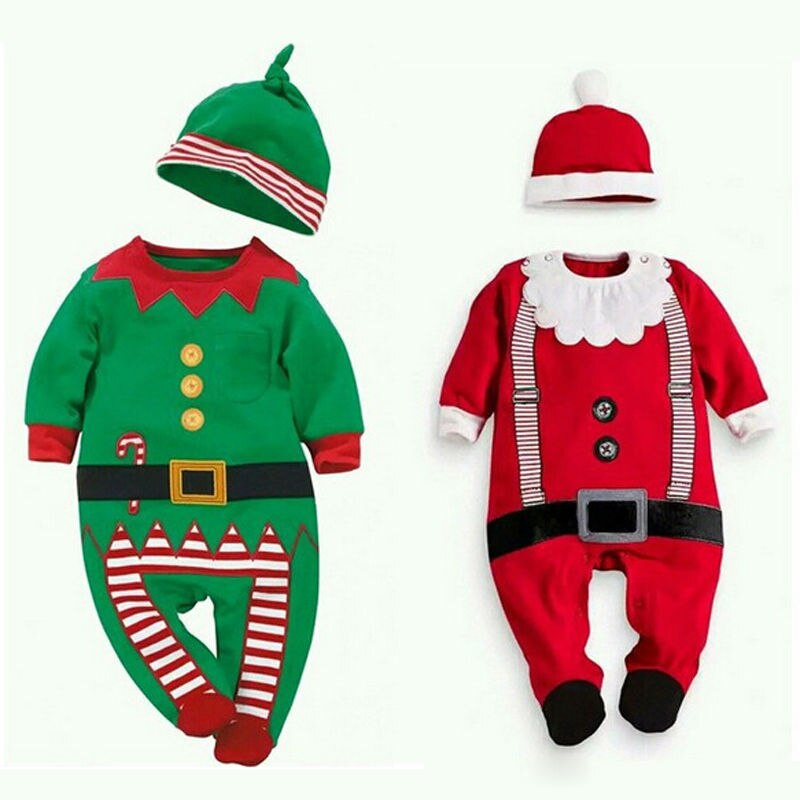 Kerst Baby Kleding Voor Baby Meisjes Jongens Rompertjes Pasgeborenen Warme Romper Met Voet Kostuum Voor Kinderen Katoen Bodysuits Natal Roupas