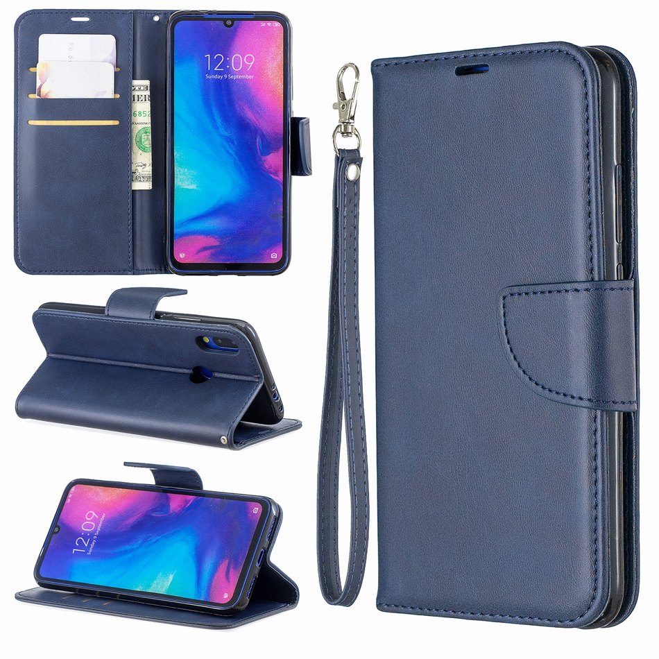 Men Mobile Phone Holster For Cover Redmi Note 8 Pro Redmi Note 8T Phone Bags Solid Color Leather Case Card Slot Phone Box E07F