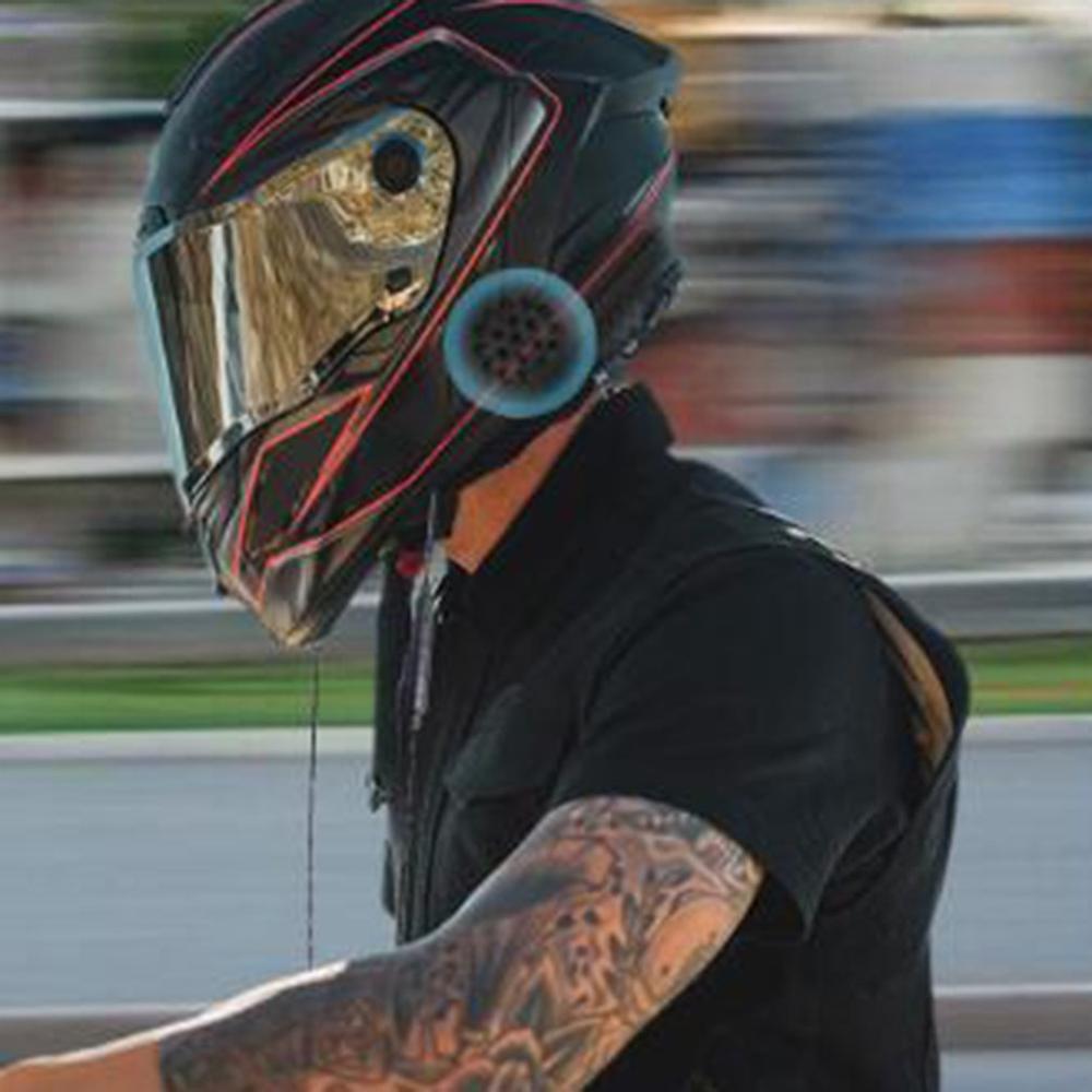VR robot Motorcycle Helmet Headset 3.5mm Jack Wired Earphones Music Headphones with Handsfree for Motorbike Rider