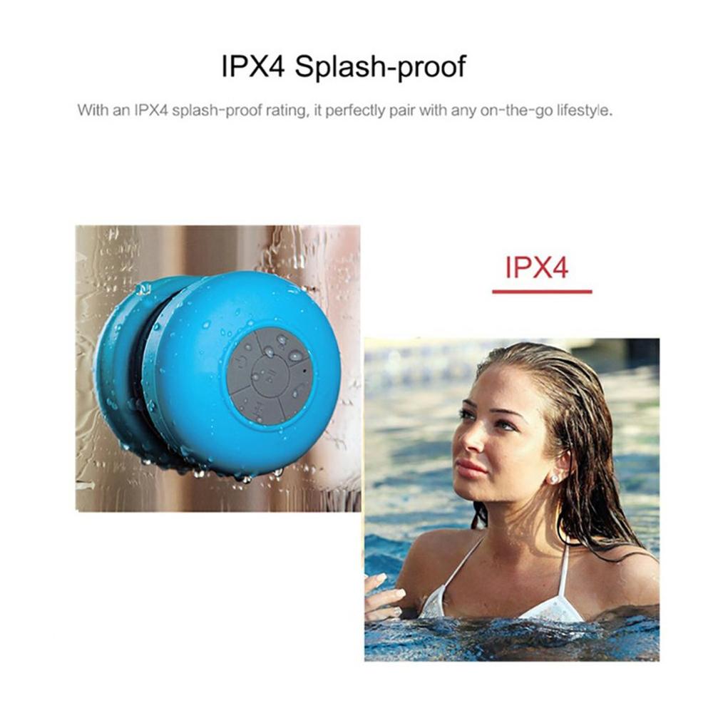 Mini Bluetooth Speaker Draagbare Draadloze Waterdichte Douche Speakers Handsfree Met Mic Voor Badkamer Auto Zwembad Strand Outdoor