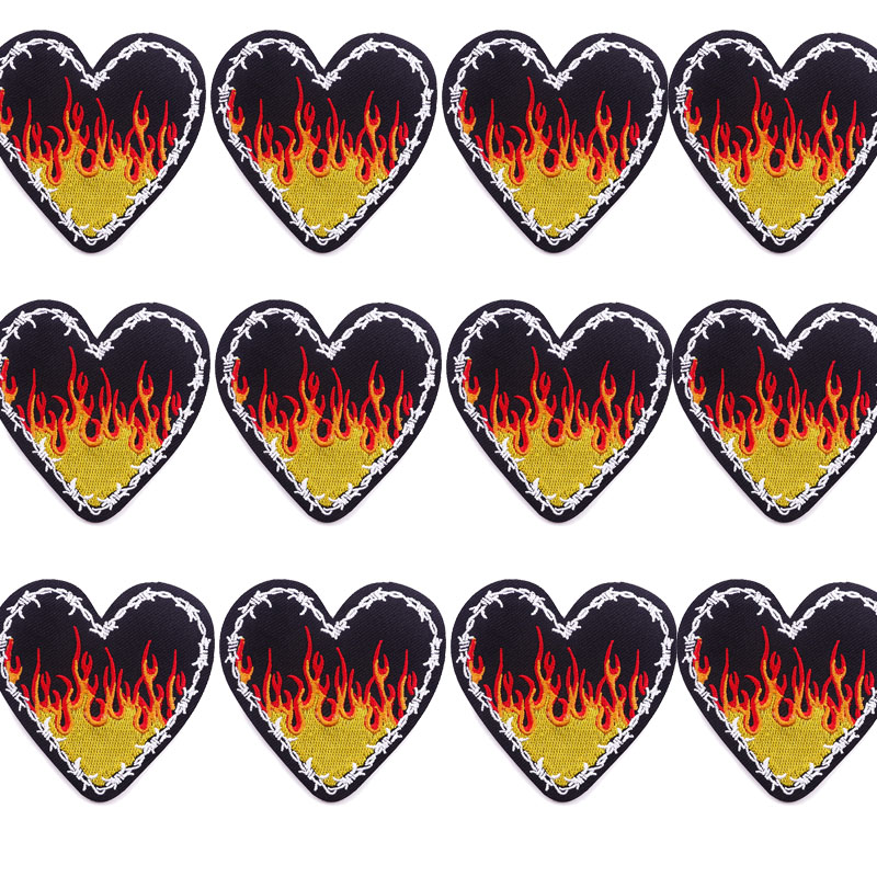 10 Stks/partijen Rock Stijl Borduurwerk Patch Punk Skull Patch Iron On Patches Voor Kleding Jassen Naaien Applique Letter Strijken Diy