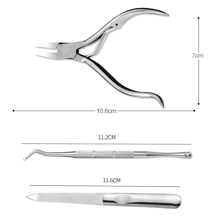 Rostfritt stål nagelband sax nypp skärborttagningsmedel rengöringsmedel död hud nagelkonst klippare trimmer nagelfil död spade  nt55