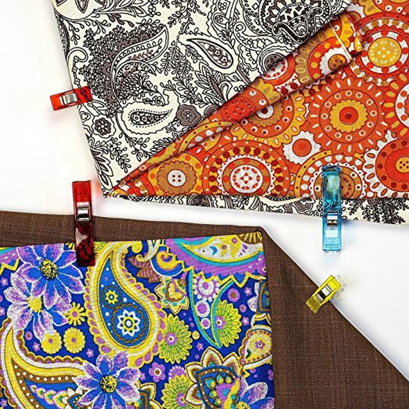 20 stk plastikclips i lille størrelse flerfarvet syning quilt bindende plastik clips til quiltning hækling håndværk og strik