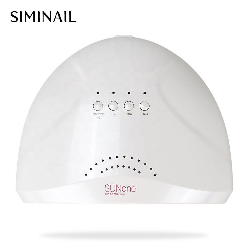 SIMINAIL-Lámpara de uñas UV de 24W/48W, 48 LED, Sun One, secador para curado de esmalte de Gel, 365 + 405nm