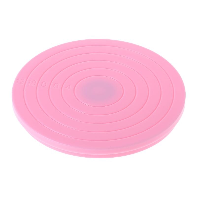 Cake Draaitafel Plastic Anti-Slip Stand Houder Draaien Platform Grootte Schaal Display