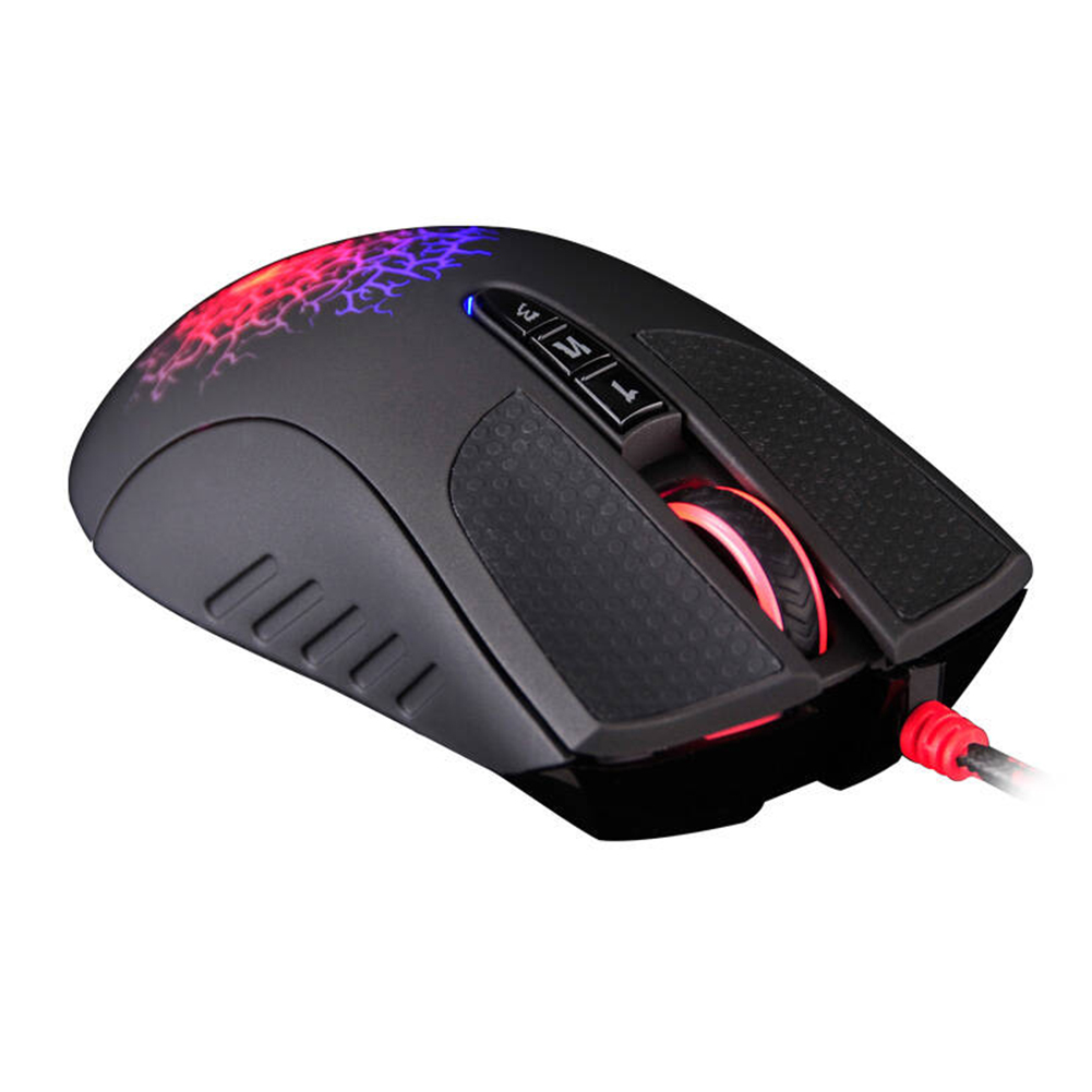 Voor Bloody A90 Usb Bedrade Gaming Muis 4000Dpi 8 Knoppen Sensor Optische Kleurrijke Glare Gamer Muizen Voor Pc Laptop mechanische Muis