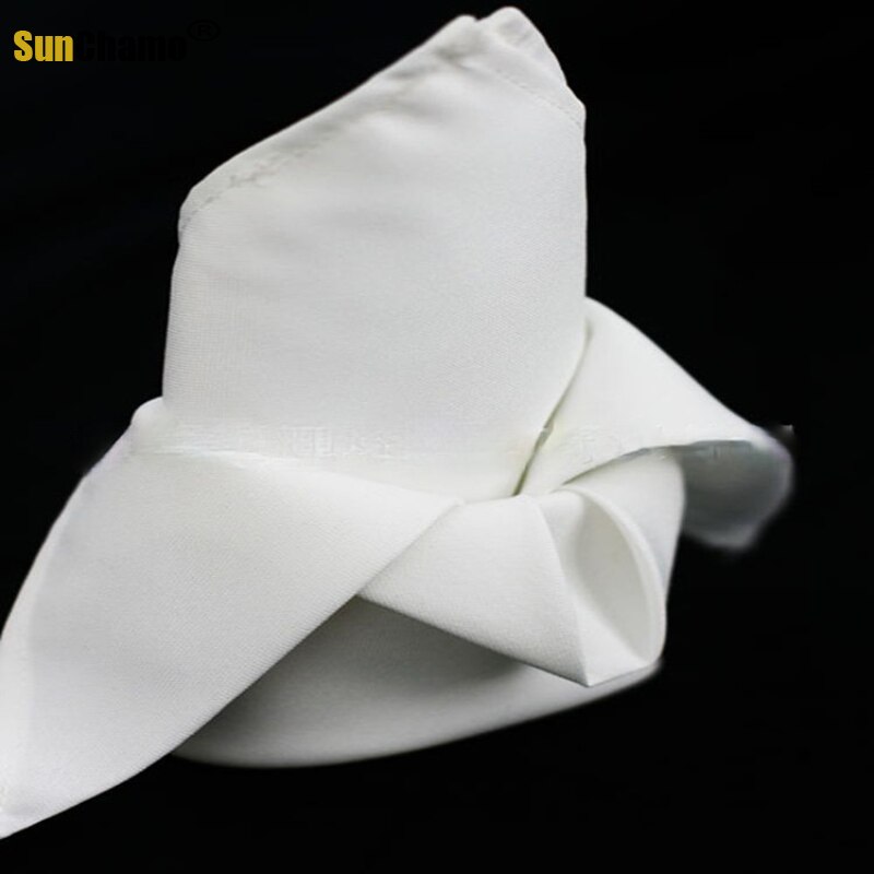 Serviette de table en tissu Polyester, douce, lavable et réutilisable, pour mariage, hôtel,