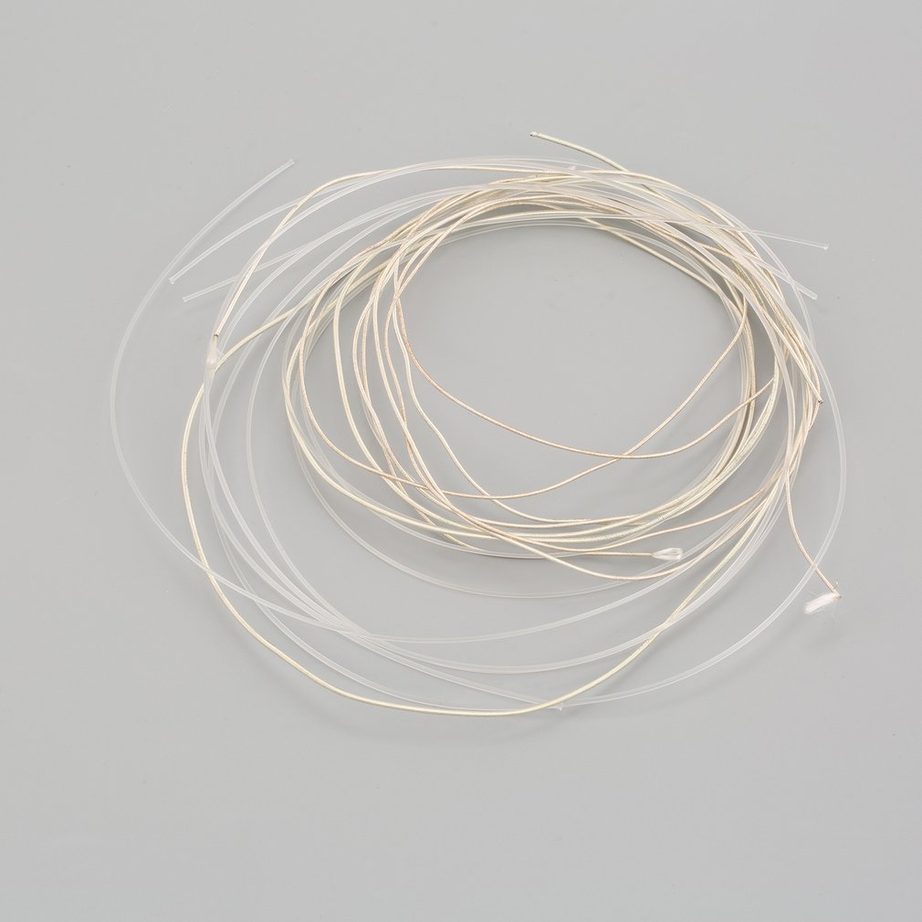 6psc Clear Silver Nylon Zilveren Snaren Set Voor Klassieke Klassieke Gitaar 1M 1-6 E B G D een E Guitarra Bass Onderdelen & Accessoires Set