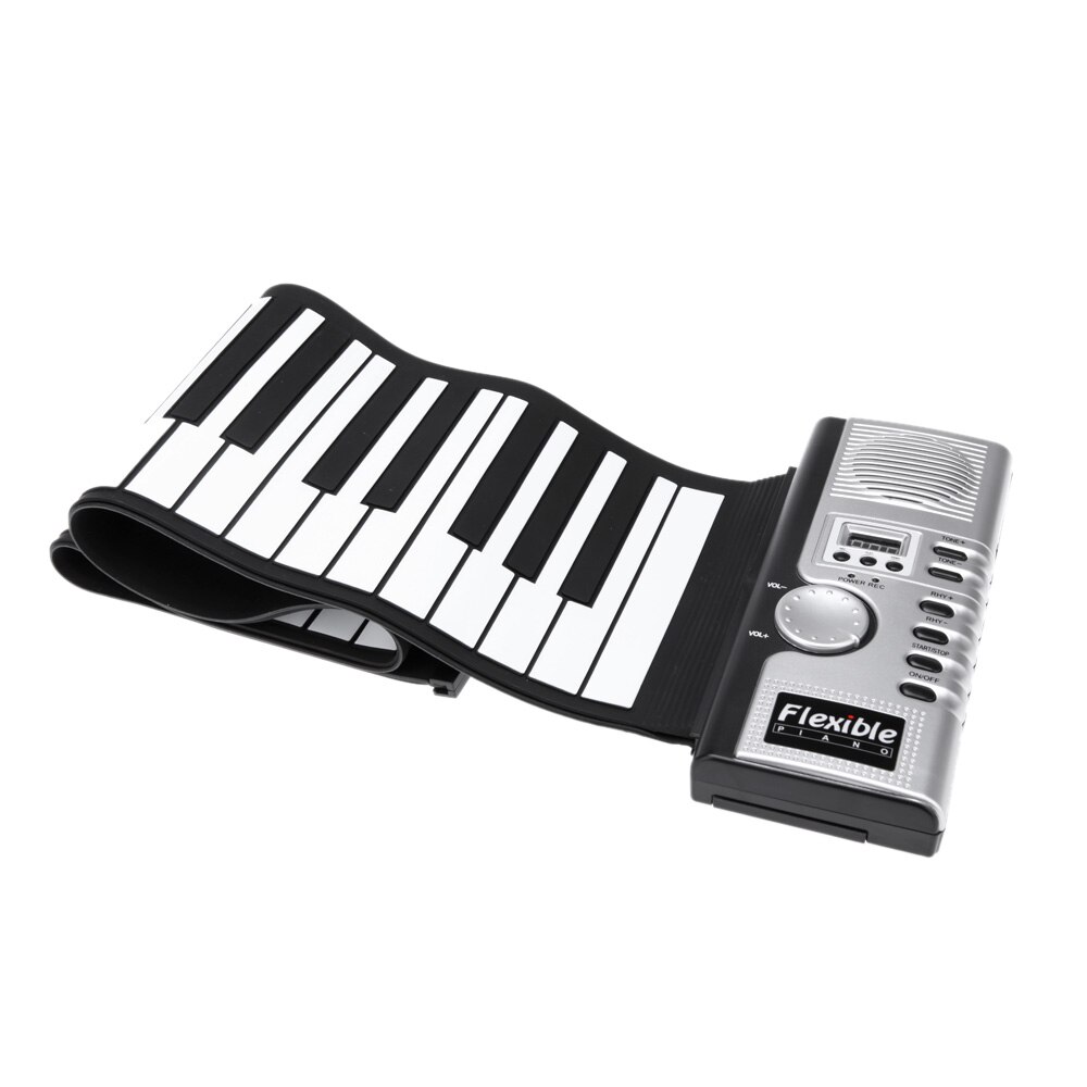 Electric Music Flexible Roll Up Electronic Soft Keyboard Piano Portable 61 Keys