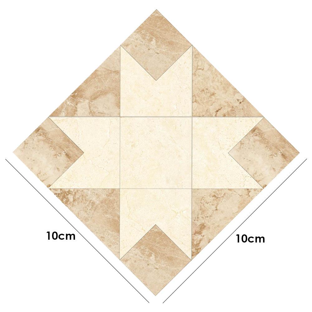 10pcs Self Adhesive Ceramic tile stickers Waterproof Wall Sticker Floor Tiles Diagonal Wall Stickers: A