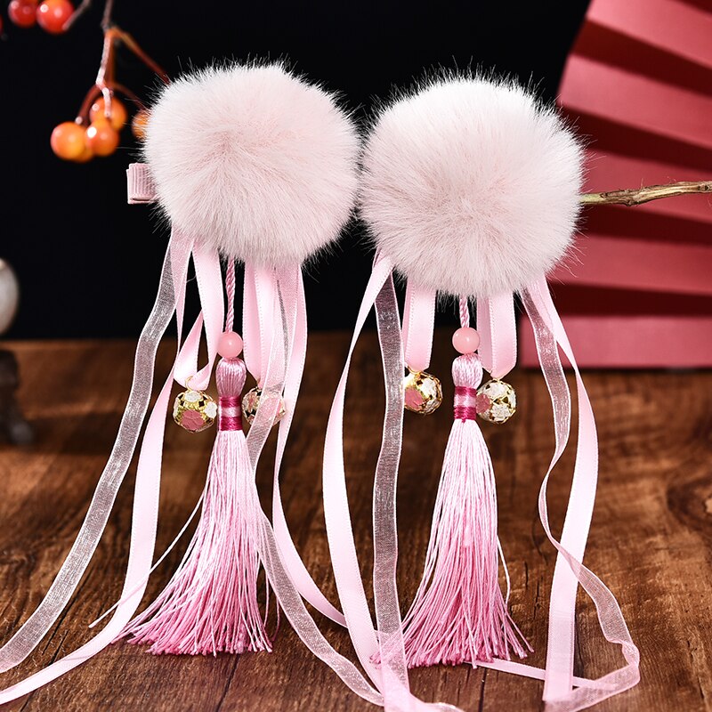 Pinces à cheveux en forme de boule de perles pour enfants, nouveauté pièces/ensemble, jolies Barrettes, accessoires pour le nouvel an, pour filles
