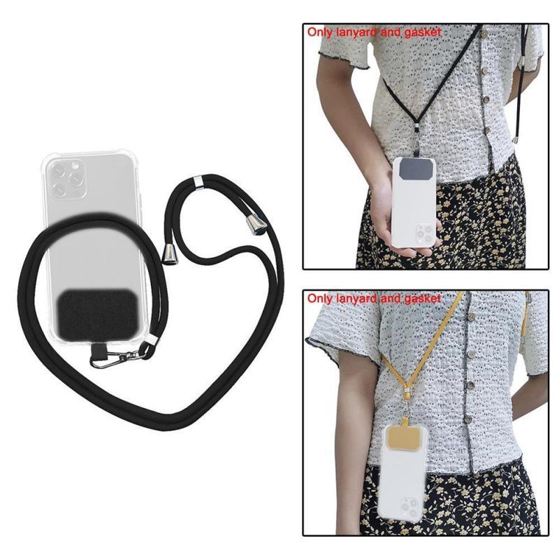 Universal Phone Lanyard Adjustable Mobile Phone Strap Patch Security Tether Phone Lanyard Anti-lost Anti-fall Neck Strap Lanyard