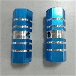 2 pcs/par novo alumínio antiderrapante mtb bicicleta pedal dianteiro eixo traseiro pé pegs bmx footrest alavanca do cilindro acessórios da bicicleta: Blue