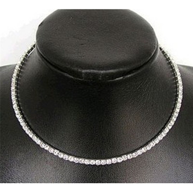 Mode Vrouwen Draaimomenten Crystal Rhinestone Kraag Ketting Choker Kettingen Bruiloft Verjaardag Sieraden 450137