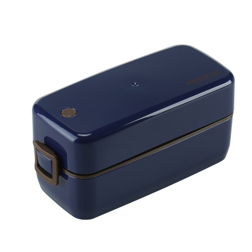 700ml Portable Japanese Lunch Box Food Container Bento Box Eco Friendly Wheat Straw Lunchbox For Kids Food Box: Blue