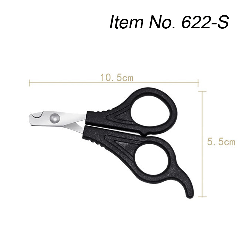 Pet Nail Clipper With Sickle Grooming Scissors For Dogs Cat Trimming Nail Tools Stainless Steel Dog Supplies 1Pc: 622-S