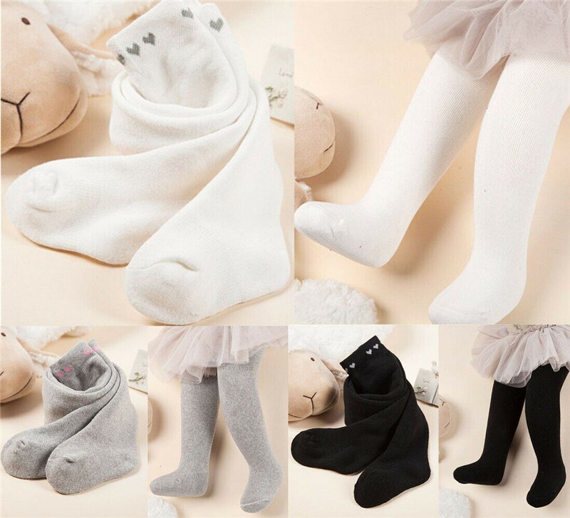 pudcoco Toddler Newborn Infant Solid Tights Soft Cotton Elastic waist Pantyhose Warm Winter Autumn Infant Babe Girl 0-2T