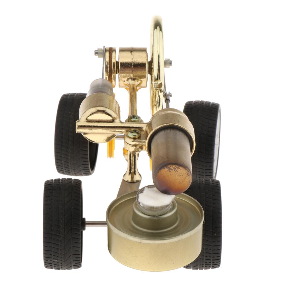Mini Motor- retro Stirling Motor- Auto Modell Bausatz Dampf Physik Wissenschaft Spielzeug Requisiten