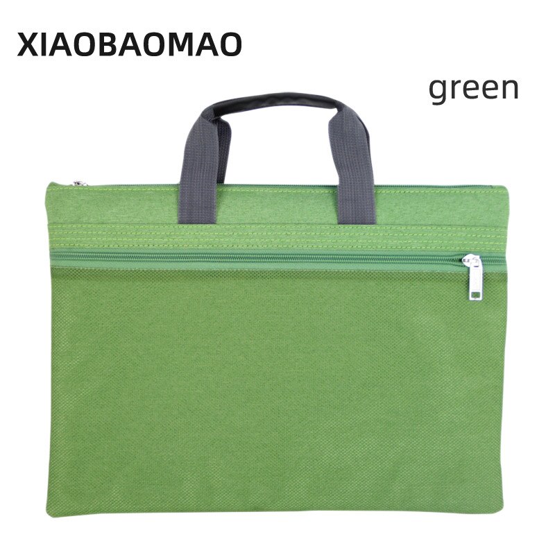 mesh oxford arkivpose  a4 dokumentpose  a4 glidelås dobbeltlags  a4 dokumenter arkivpose mappe kontorkoffert virksomhet: Grønn