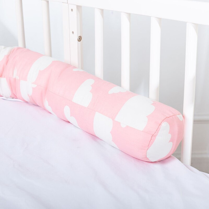 Cojín parachoques para cuna de recién nacido, protección de seguridad para bebé, cojín para dormir para niños, almohada para abrazar de algodón YZL008