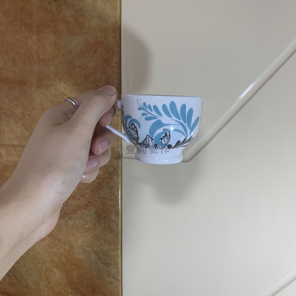 Travel Handle Coffee Mug Ceramic Nordic Single Espresso Cup Saucer Simple Tazas Cafe Household Daily Necessities EF50CC