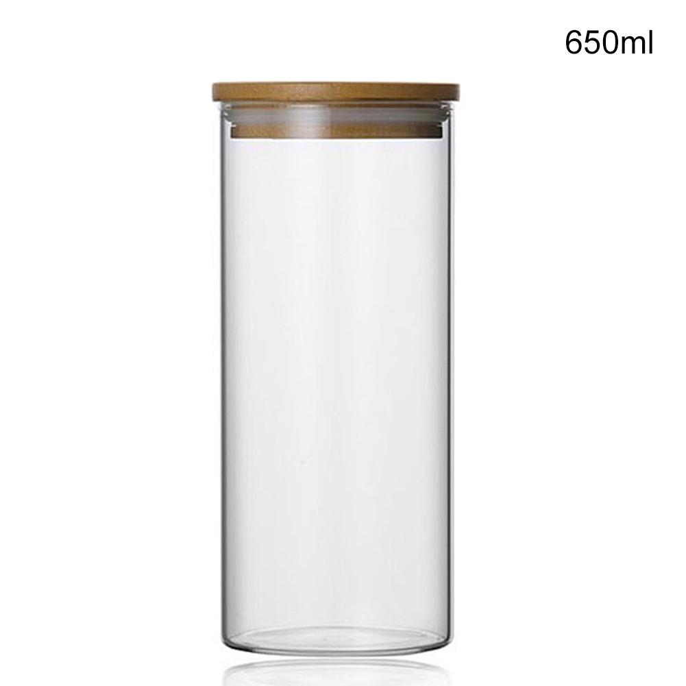 Pots à épices Borosilicate Transparent verre sans plomb scellé boîte de stockage réservoir de stockage de Grains pot liège thé conteneurs réservoir: Type5  B