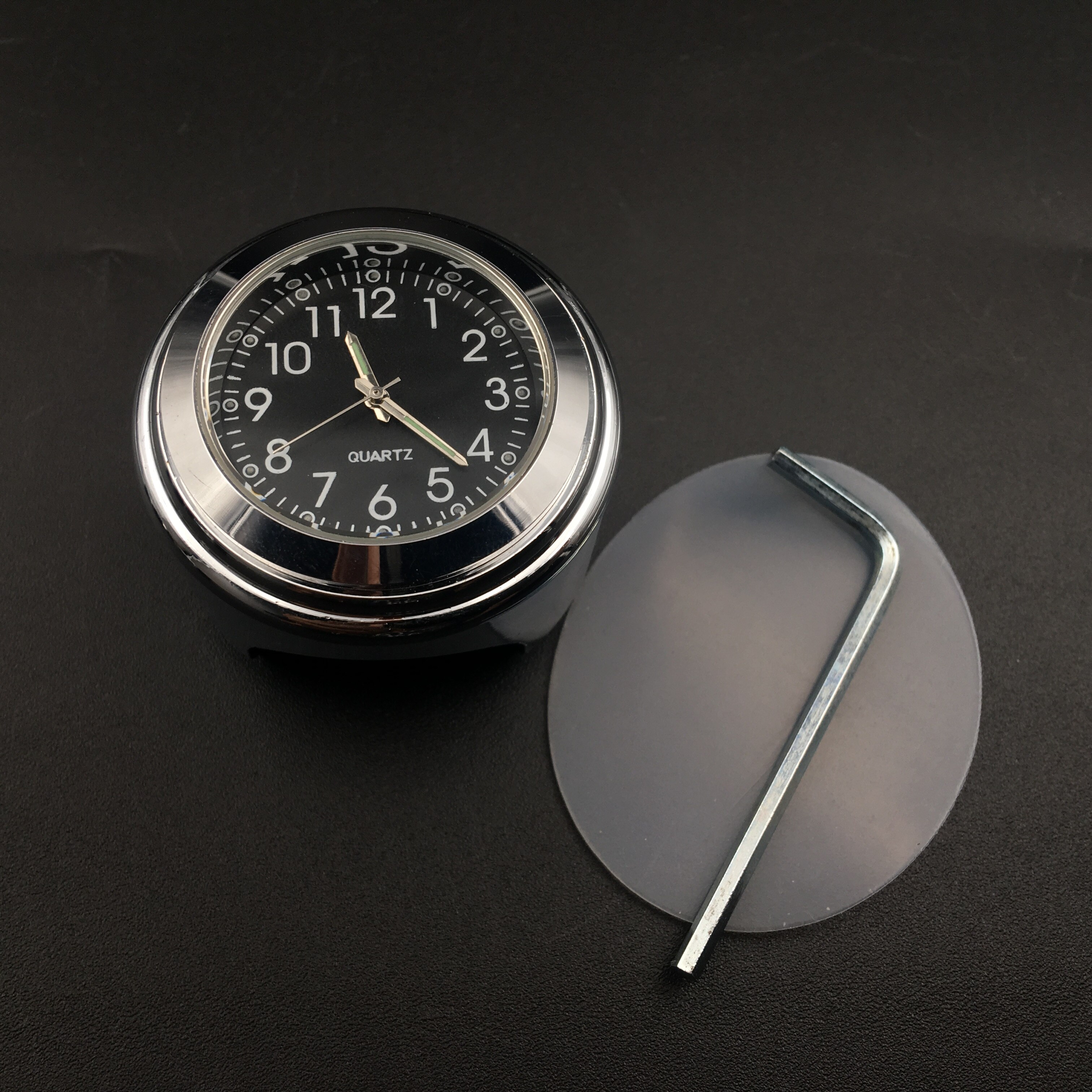 Montre-bracelet pour Moto Honda Yamaha, étanche, 7/8 pouces, guidon, thermomètre, horloge, universel