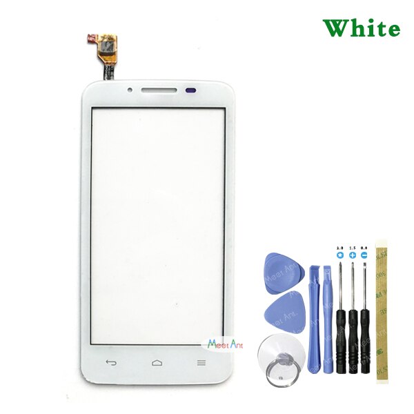 4,5 "para Huawei Ascend Y511 Sensor de digitalizador de pantalla táctil Panel de lente de vidrio exterior negro blanco: white With Tool
