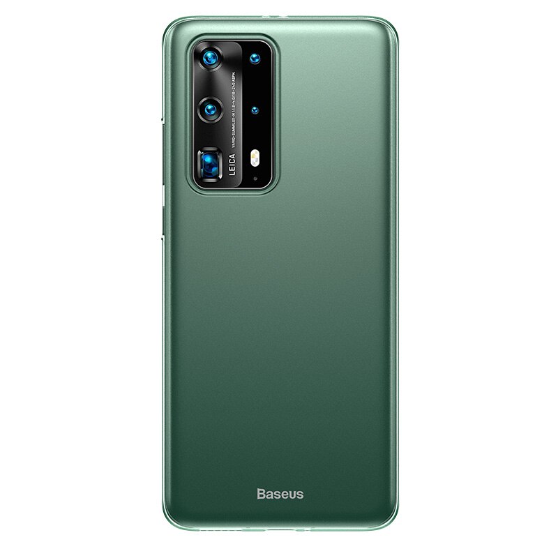 Baseus ultra Sottile Cassa Del Telefono per Huawei P40 pro più P40 Caso Coque Opaca Trasparente Della Copertura Posteriore Antiurto per Huawei P 40 pro Fundas: For Huawei P40 Pro / trasparente verde