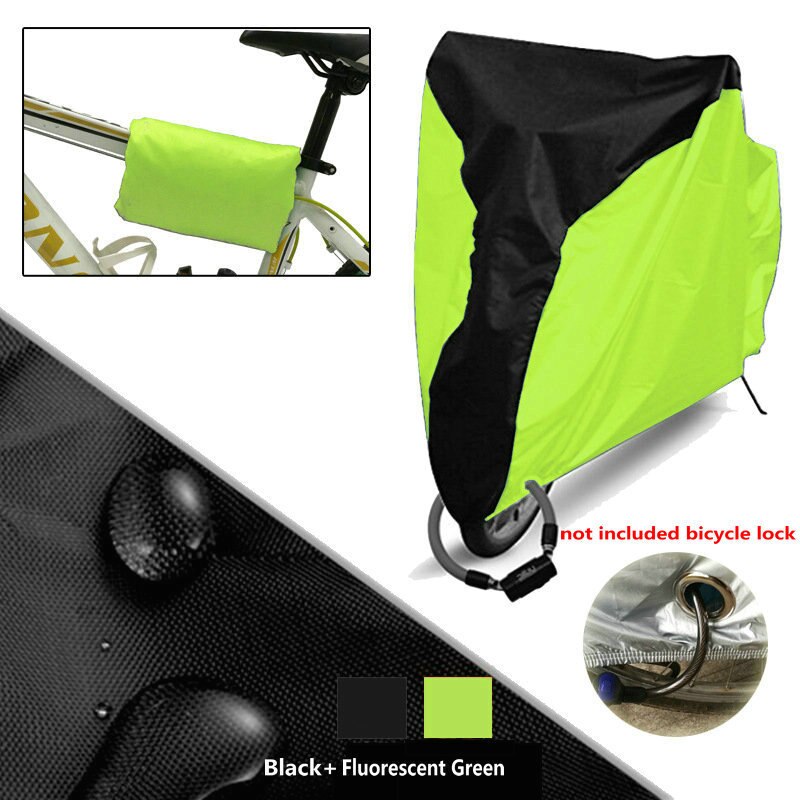Capa protetora de chuva para bicicleta, proteção à prova d'água, uv para utilidade de bicicleta, tamanho externo, m, l. xl 4 cores