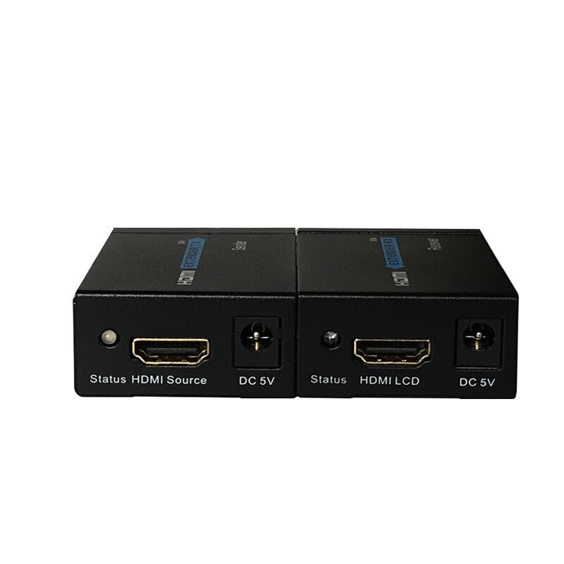 60M HDMI Extender 1080p 3D HDMI Transmitter Receiver over Cat 5e/6 RJ45 Ethernet Converter US EU Plug