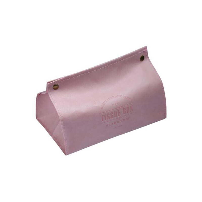 Car Tissue Box Pu Leather Material Tissue Box Nordic Car Rear Seat Tissue Storage Box Rectangular Car Tissue Box