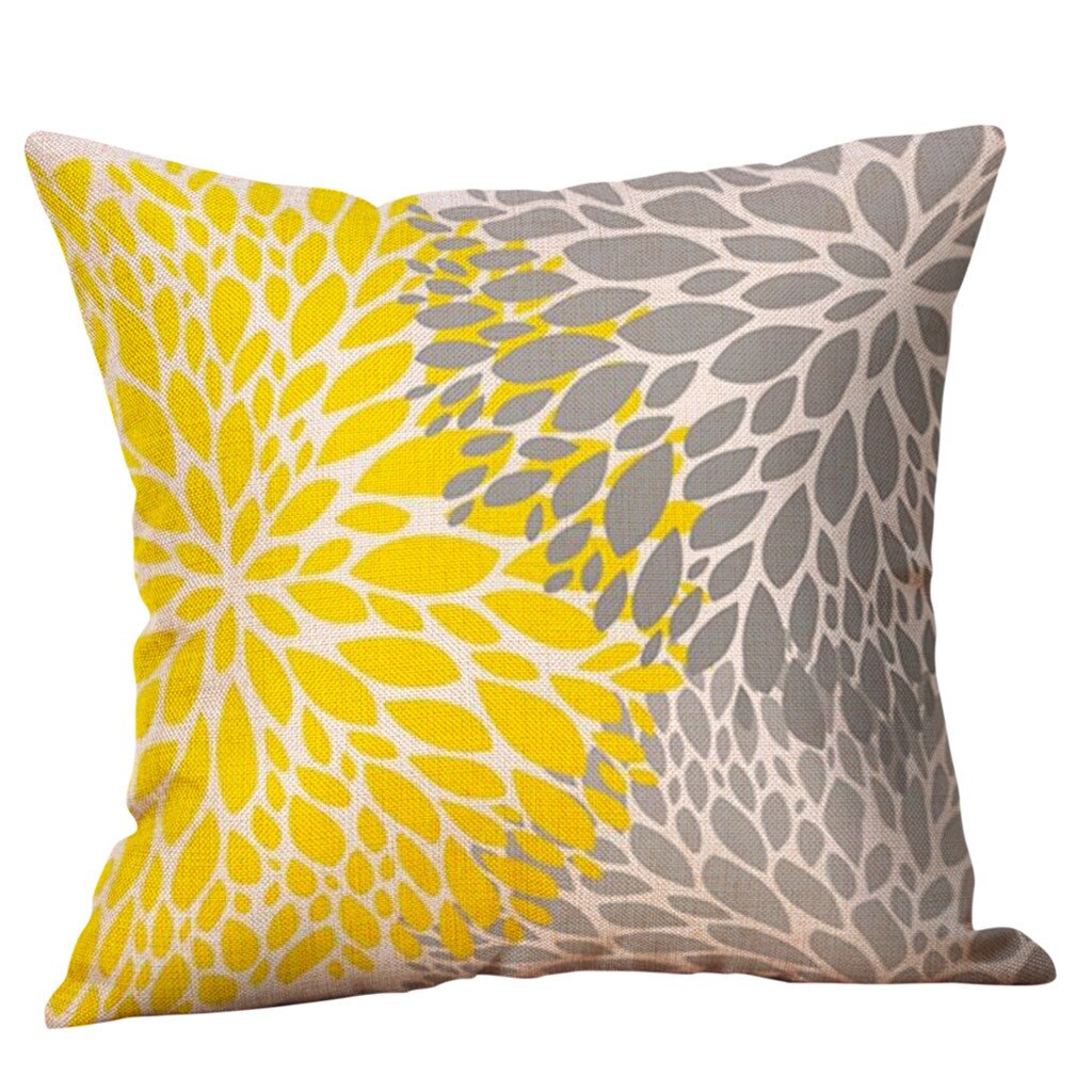 Mosterd Kussensloop Geel Geometrische Fall Autumnpillow Covers Decoratieve Offioce Thuis Woonkamer Sierkussen: B