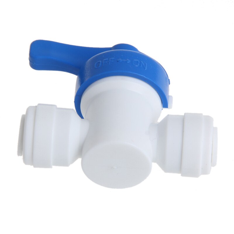 1 stk kuleventil 6mm 1/4 " rør od port plast vannsystem sløyfekobling