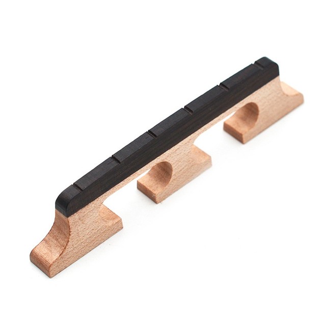 1pc banjo ponte acero ebano 3 piedi banjo ponte ponti di ricambio per 4 5 banjo a 6 corde parti strumenti accessori: 6 String