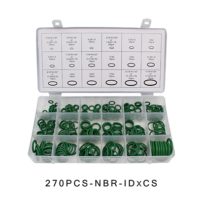 O Rings Rubber/Silicone Ring Seal VMQ NBR FKM Sealing O-rings Nitrile Washer Rubber oring set Assortment Kit Set Box Ring: BNG-270