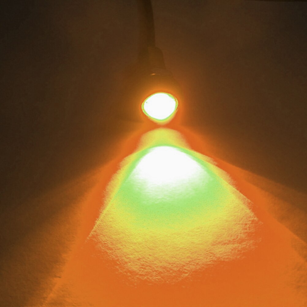 2pcs Universal Waterproof 18mm Eagle Eye LED Lights Car Motor Turn Signal Fog Light DRL Tail/Head Backup Lights Bulbs: yellow light