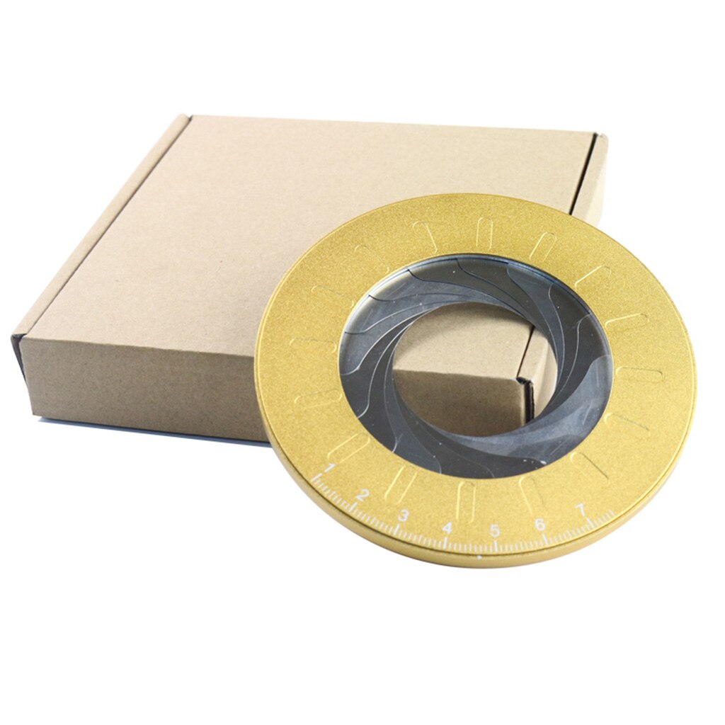 Round Circle Tool Adjustable Measurement Stainless Steel Drawing Ruler With Size Measure Marks Tool