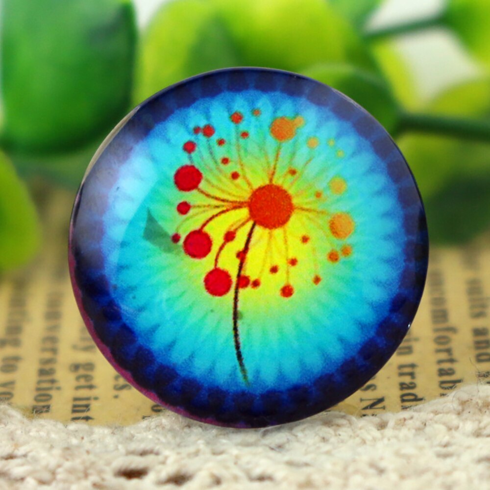 5pcs/Lot 25mm Tree Handmade Photo Glass Cabochons: F6-44