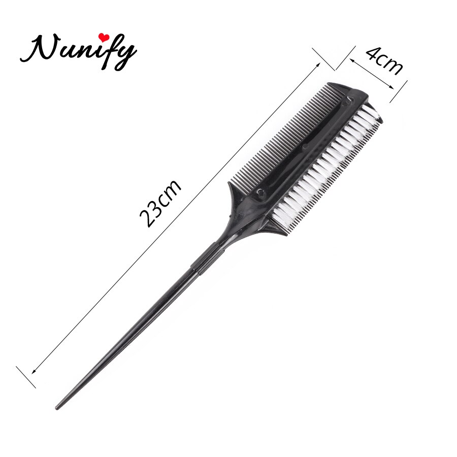 Nunify slim line drilleri frisør kamme glat hår børste piger hestehale hår kam salon hårpleje styling værktøj