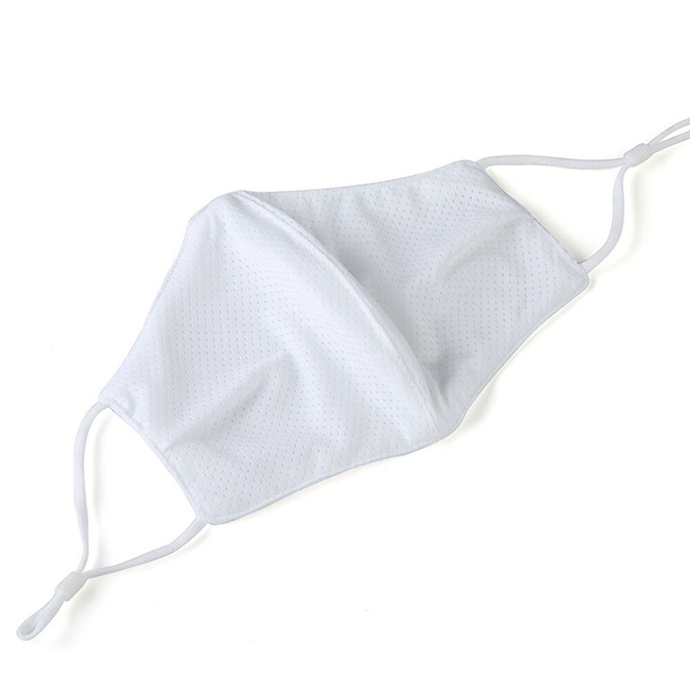 novedosa de seda de hielo boca Cosplay hombre mujer mascarillas Unisex cara sol protección calle deportes de ciclismo transpirables de adultos máscara: A
