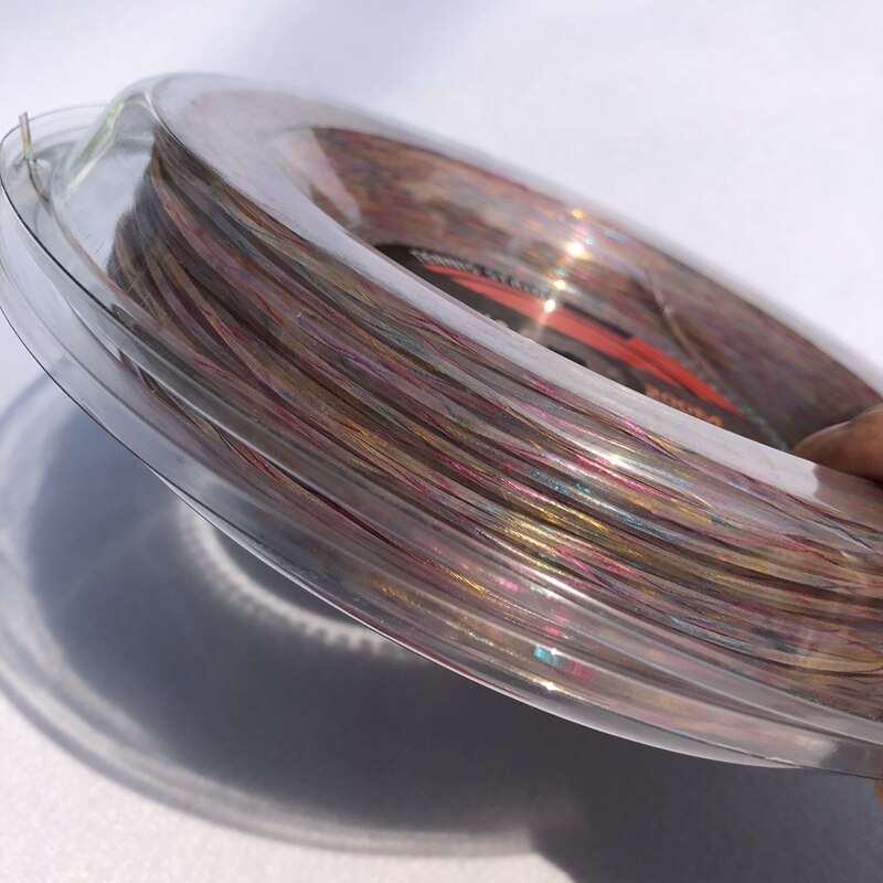 ZARSIA 200m Big Reel sintetico flash nylon morbido spinning Rainbow tennis string